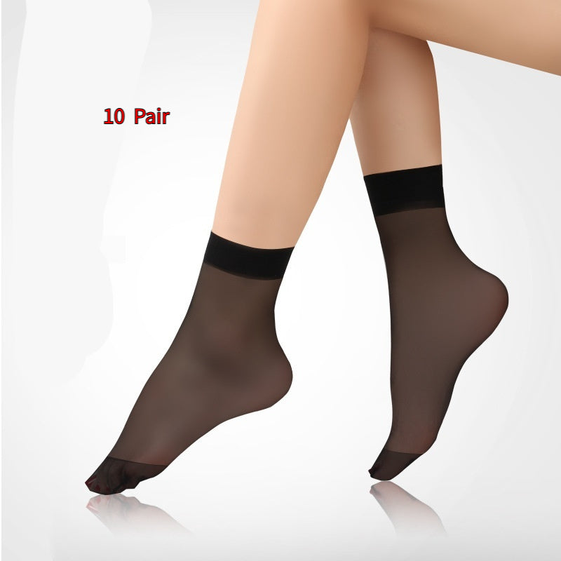 Wear-resistant Snag-proof Velvet Toe-reinforced Non-slip Seamless Short Tights