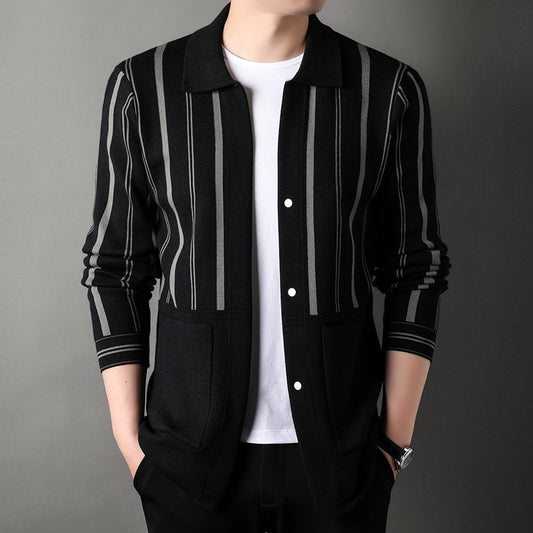 Knitwear Coat Middle-aged Men's Business Casual