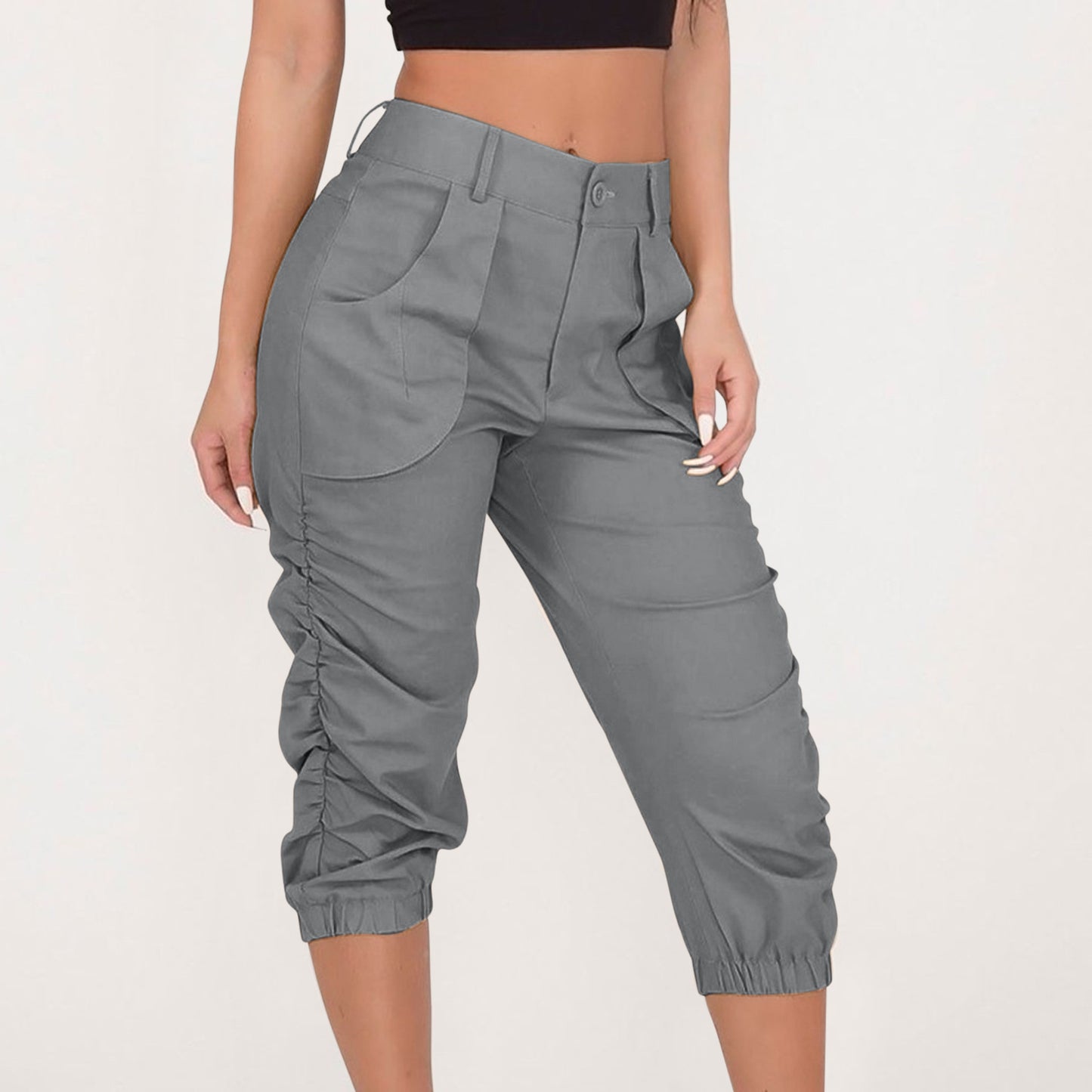 Women's Cropped Harem Pants
