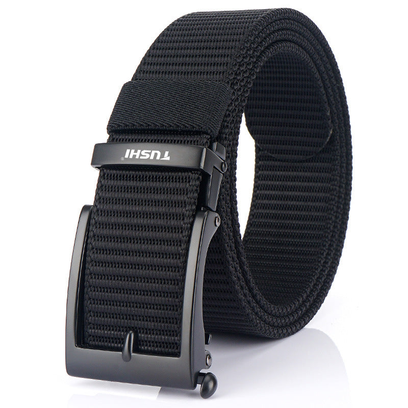 Men's Casual Fashion Automatic Buckle Canvas Belt