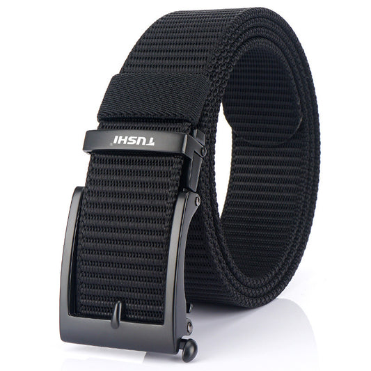 Men's Casual Fashion Automatic Buckle Canvas Belt