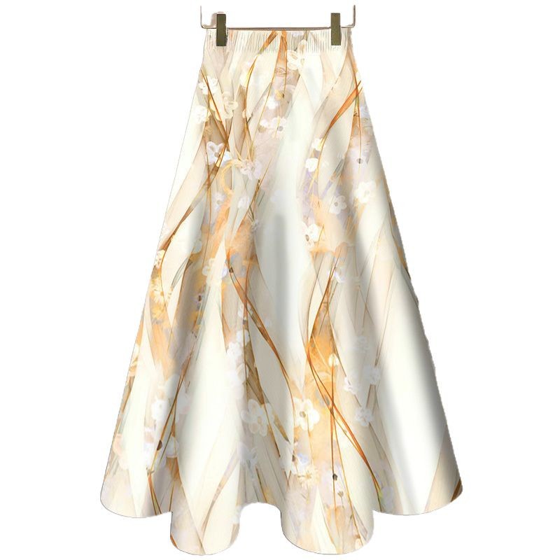 National Style Floral Skirt New Elegant Cover