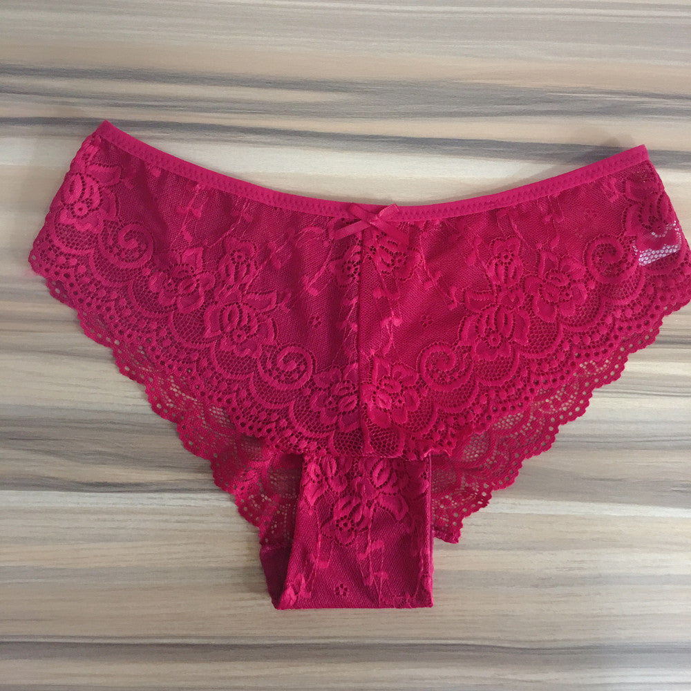 Lace Women's Briefs European And American Large Size Shorts