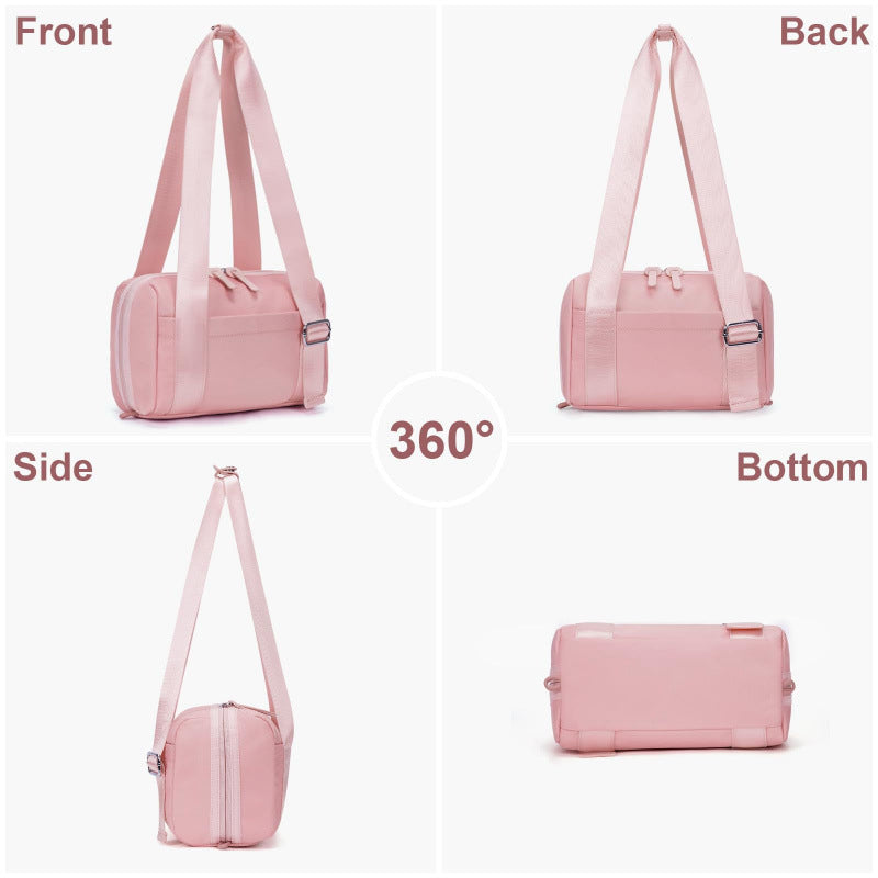 Fashion Personality Women's Pink Gym Bag Lightweight