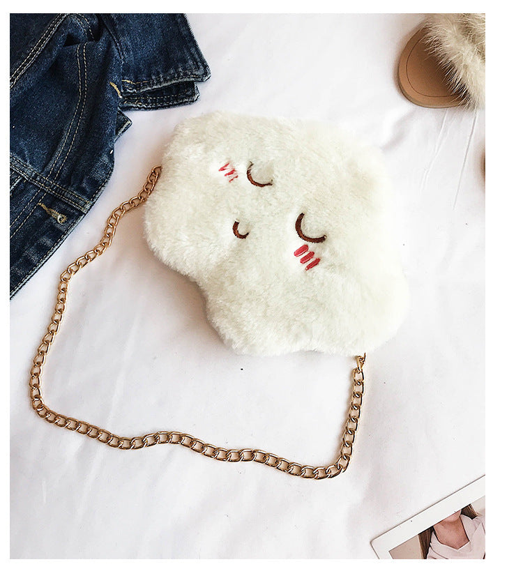 Plush Bag Cloud Chain Shoulder Bag