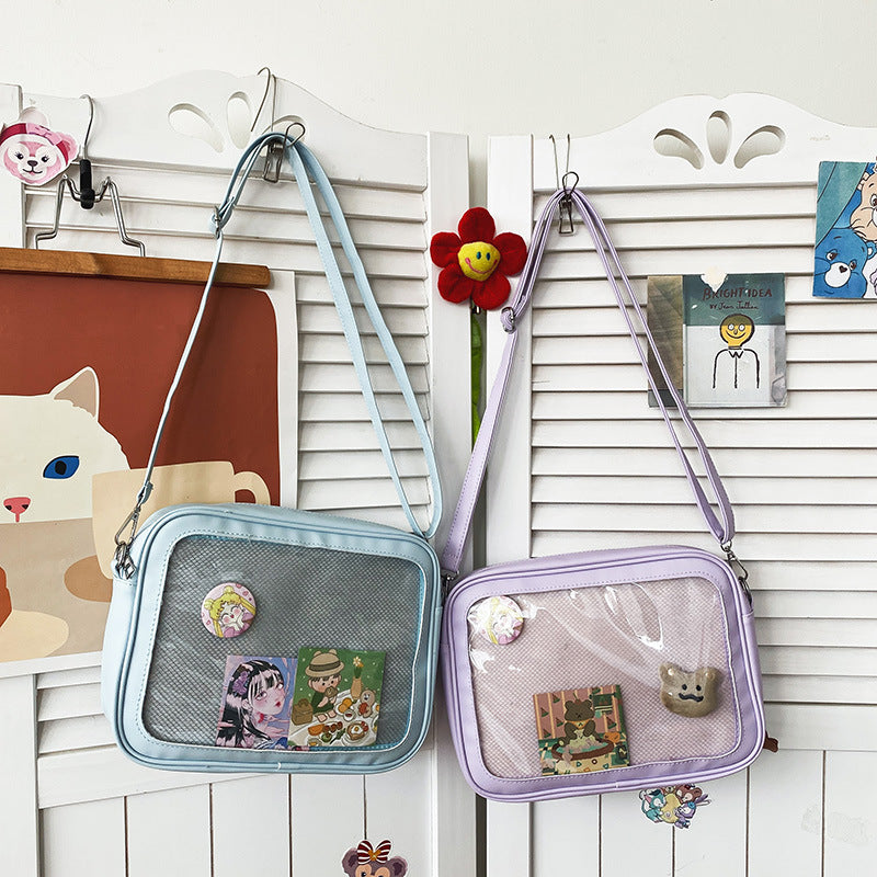Cute Personality Transparent Girl Doll Bag