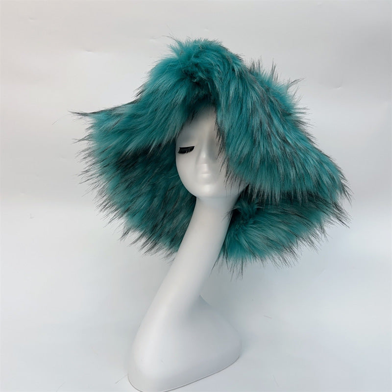 Fashionable All-match Raccoon Fur Hat
