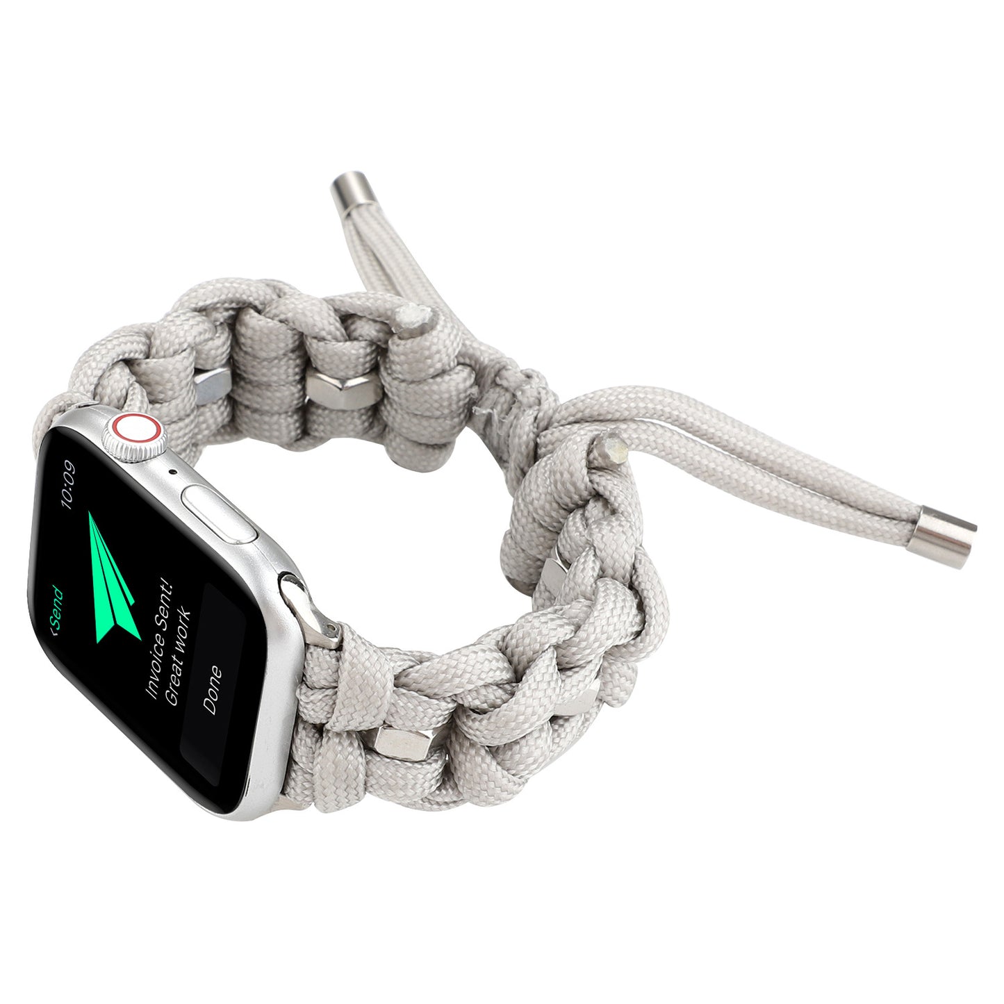 Compatible with Apple, Applicable Apple Watch Band Apple Watch Nylon StrapIwatch Outdoor Umbrella Cord Braided Strap