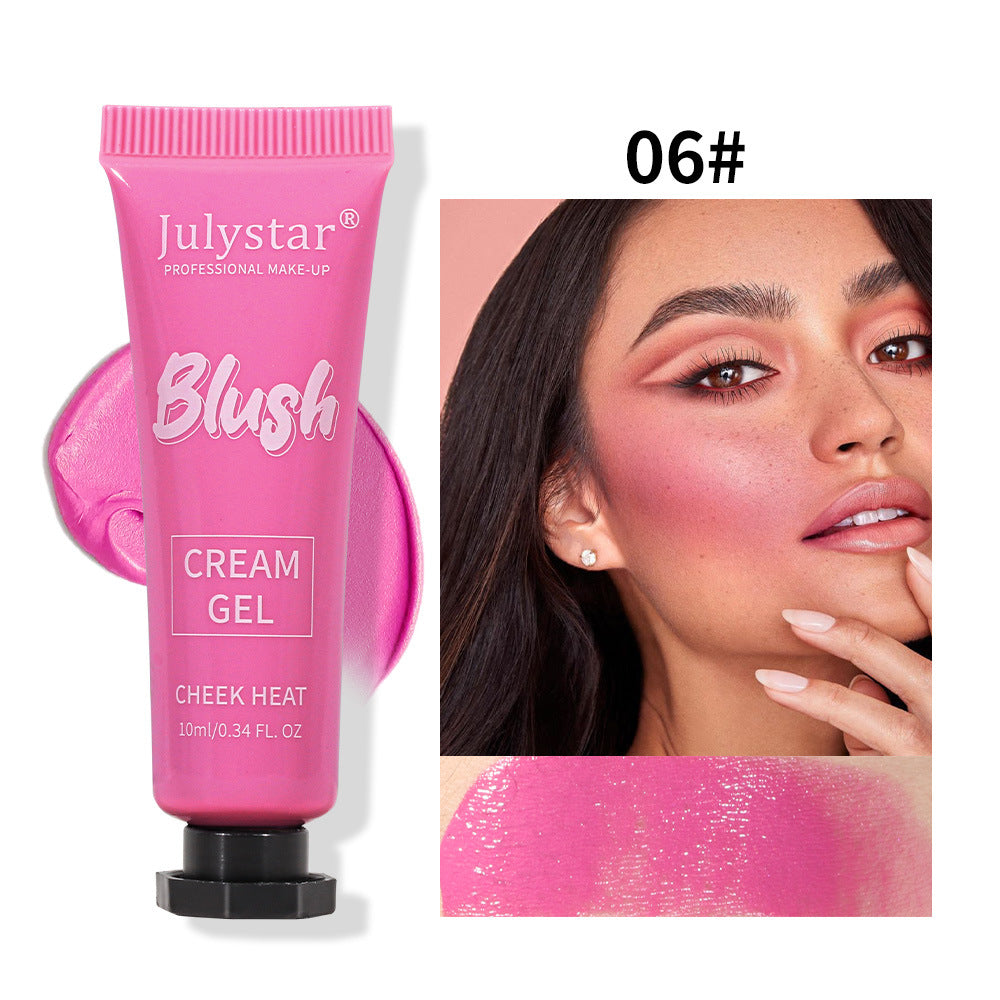 Skønhed Flerfarvet Mat Ekspansion Farve Blusher Naturlig Tynd Og Glitrende Highlight Reparation