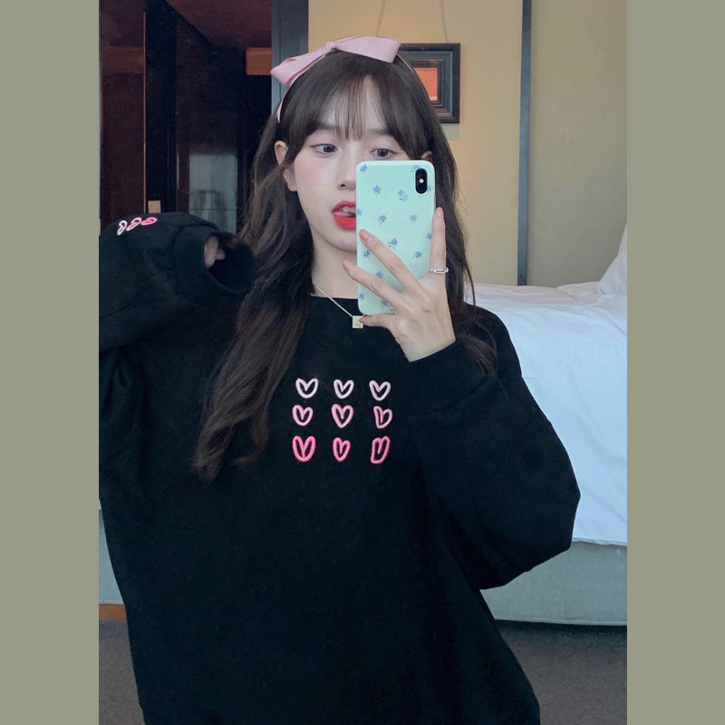 Women's Thin Loose Round Neck Sweatshirt