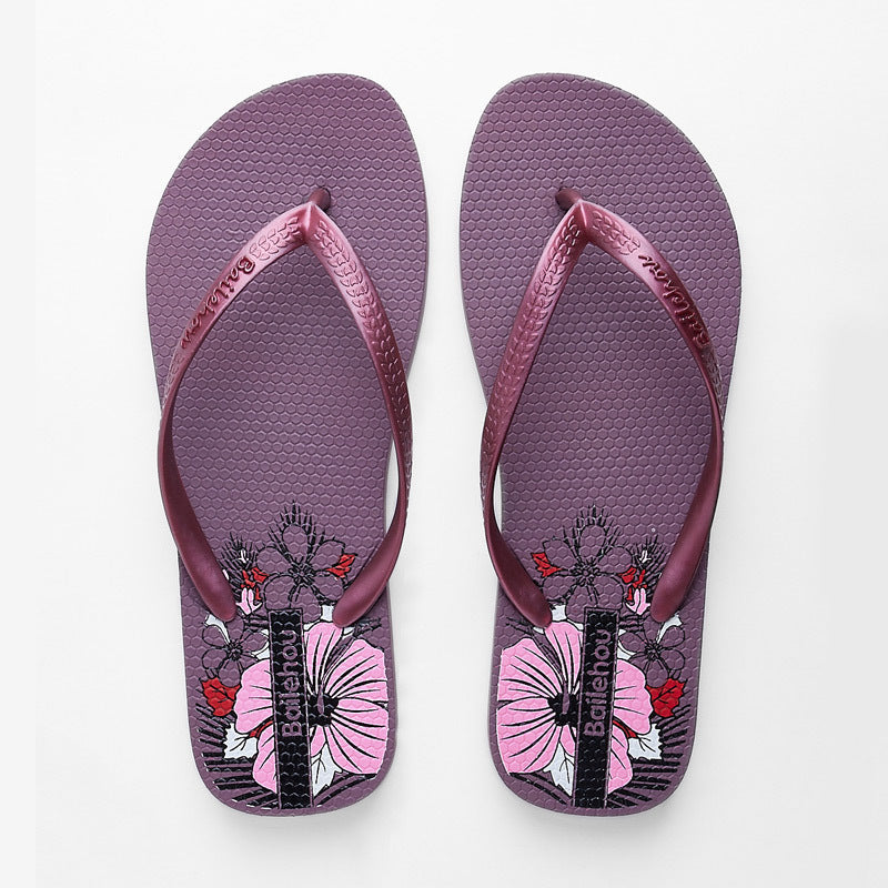 Women's Summer Flip-flops Printed PVC Non-slip