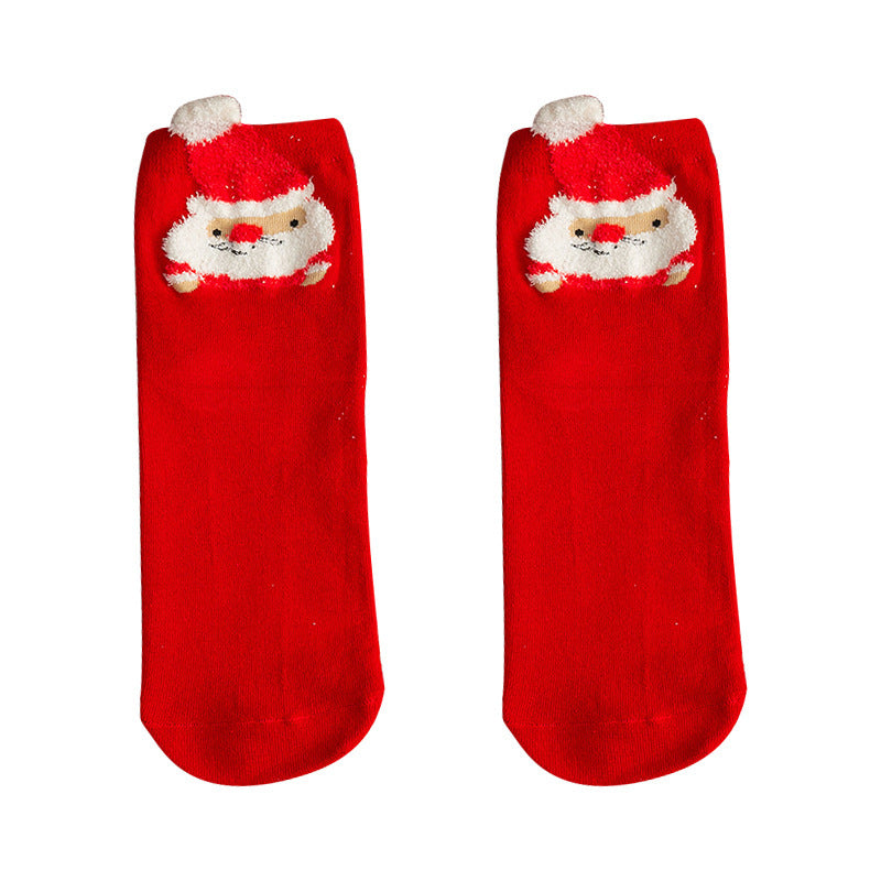 New Christmas Stockings European And American Women's Cotton Straight