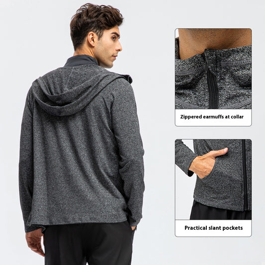 Men's Autumn And Winter Sports Zipper Casual Hoodie Quick-drying Coat