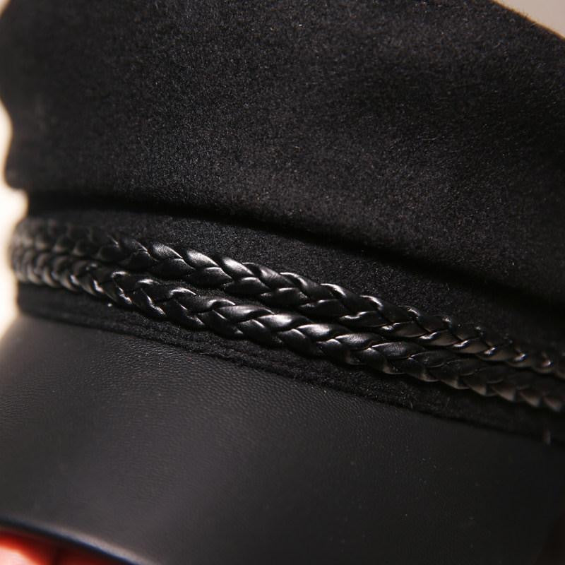 Ladies Versatile Flat Top British Wool Beret