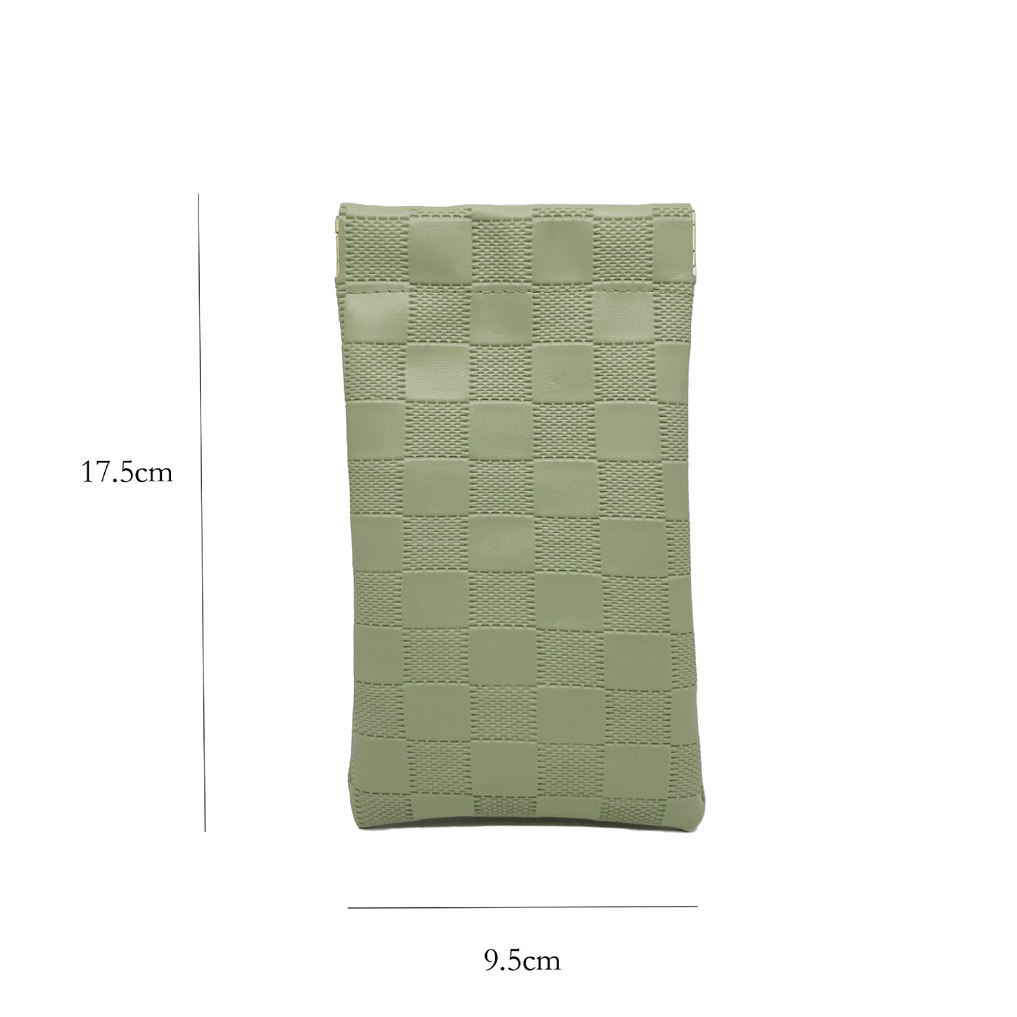 Leather Glasses Bag Automatic Closed Shrapnel Mouth