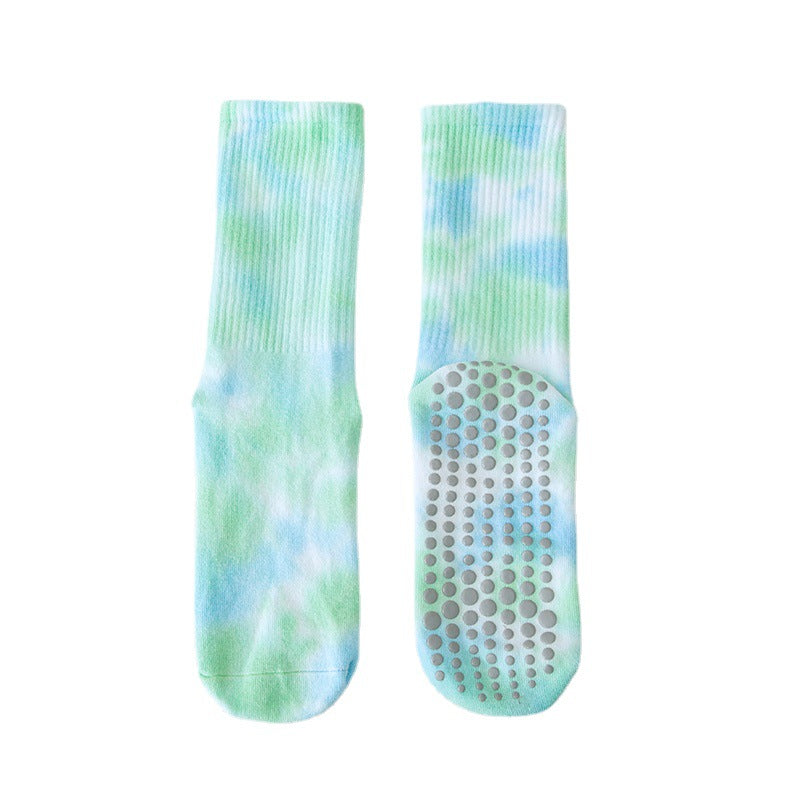 Cotton Calf Medium Stockings Professional Fitness Exercise Pilates Non-slip Yoga Socks