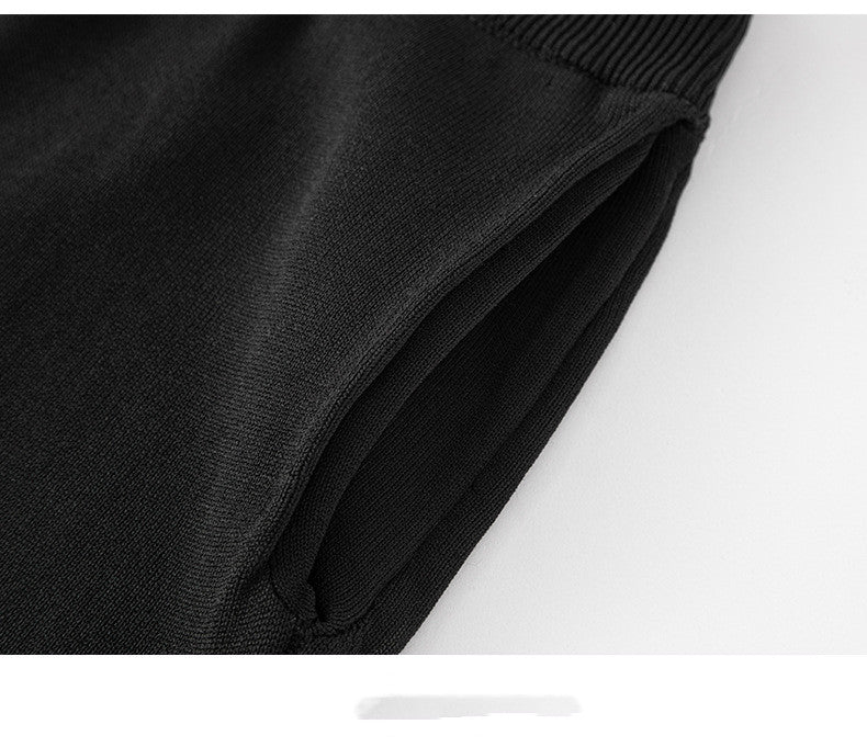 Sleeveless High Waist Strap Casual Knit Jumpsuit Autumn
