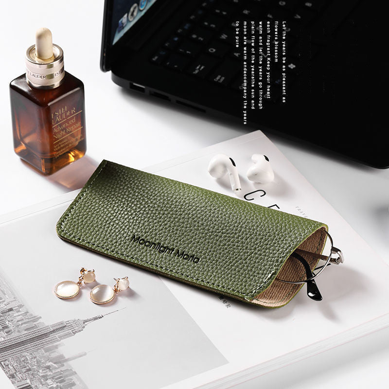Ins Style Japanese Glasses Storage Bag Portable Thin Women