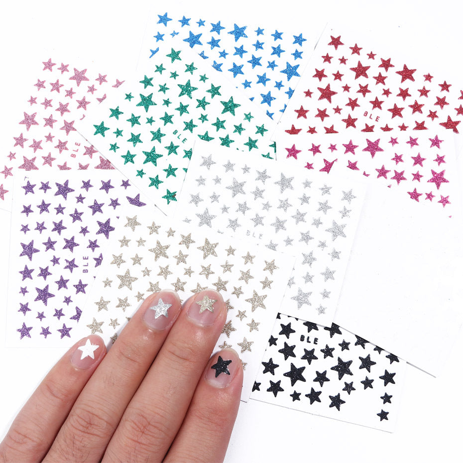 Negleklistermærke I Laserglitter XINGX Klæbende Bagsidesticker