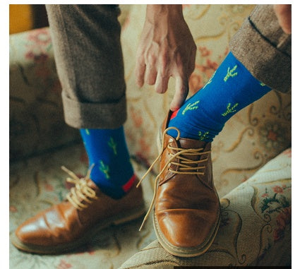 Retro Male Hip-hop Spring And Autumn Long Tube Street British Socks