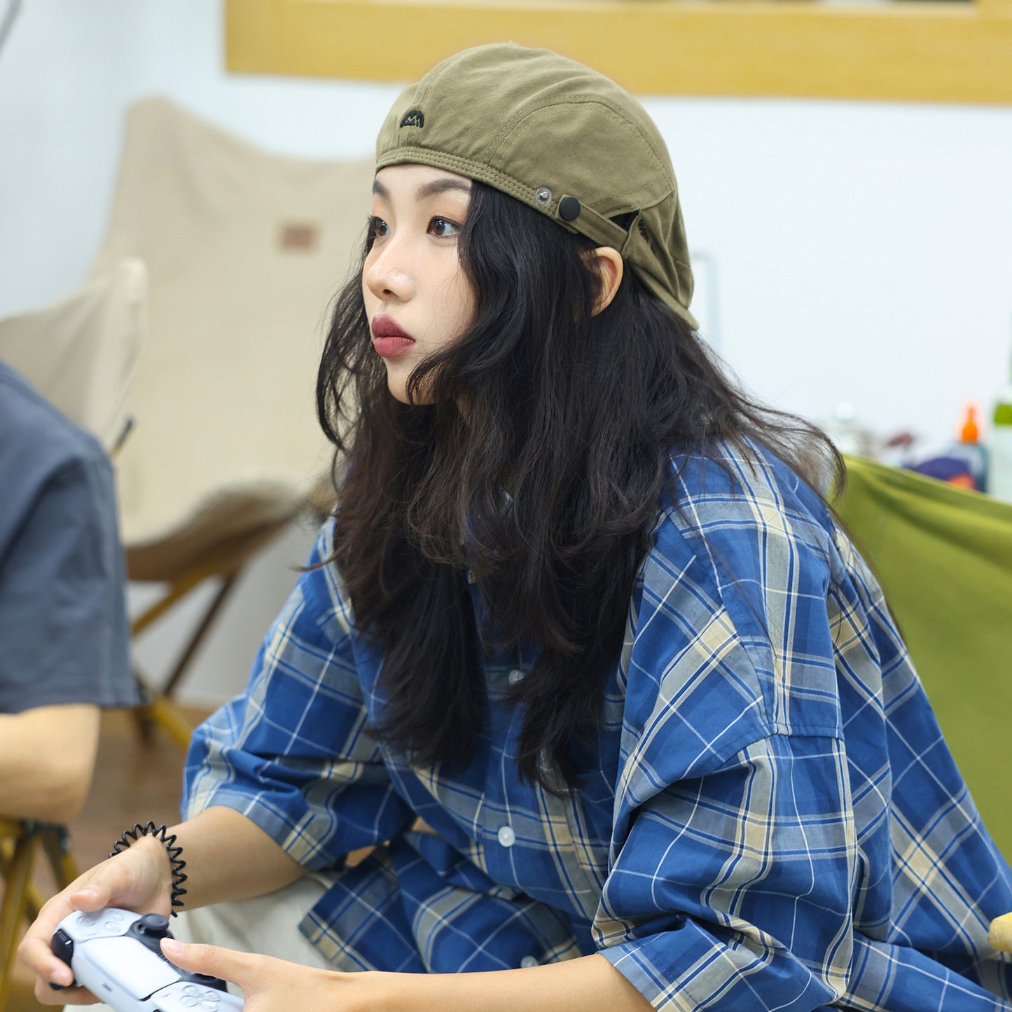 Beret Worn Backward Versatile For Women All-match For Autumn And Winter