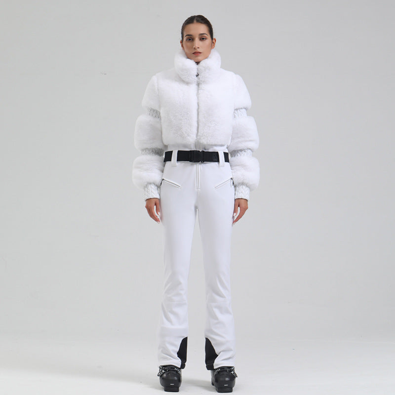 Winter Ski One-piece Female Windproof Thickening