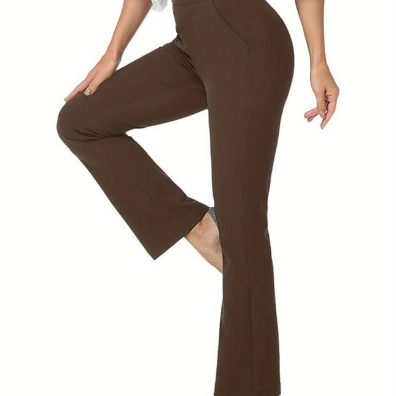 Lavender Wide Leg Trousers High Waist Casual Girls Yoga Pants