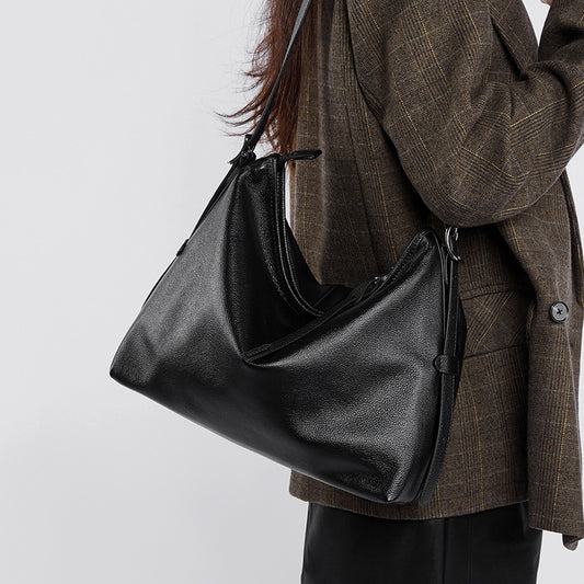 Women's Leather Underarm Shoulder Messenger Bag