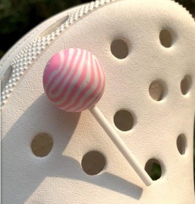 Shoe Flower Lollipop Macaron Cave Shoes Decoration Flower Hole Hole School Bag Decoration