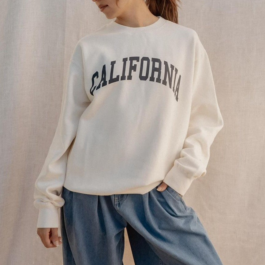 Women's Pullover Loose-fitting Casual Round-neck Top