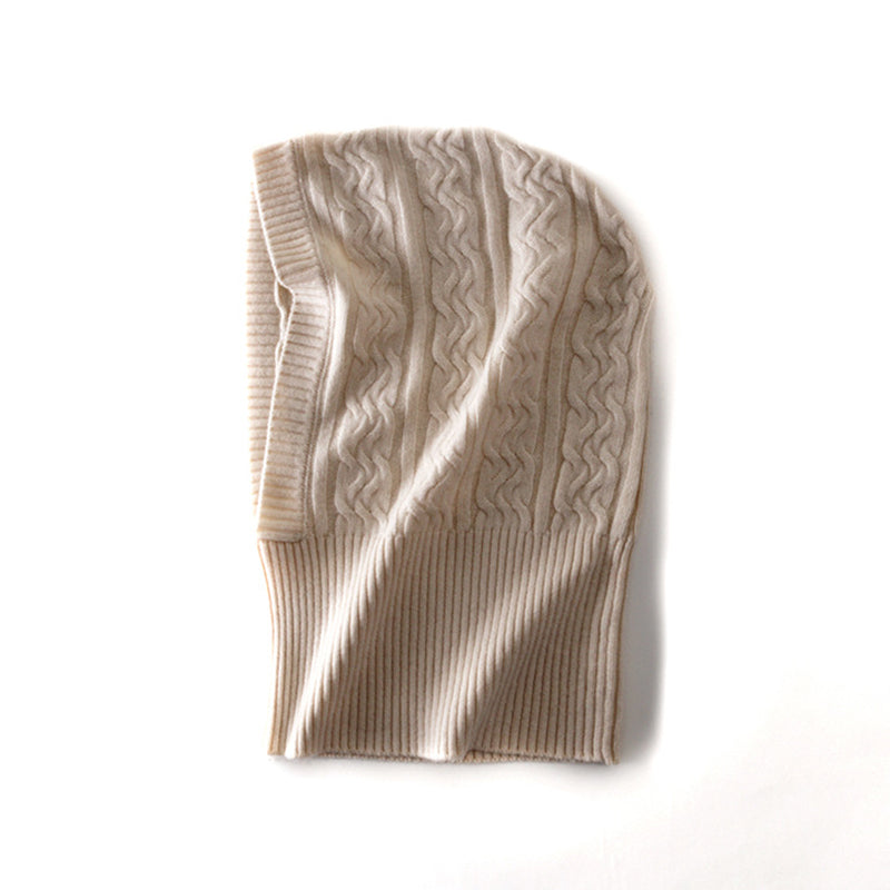 Thickened Warm Knitting Headgear Hat For Cervical Spine Protection