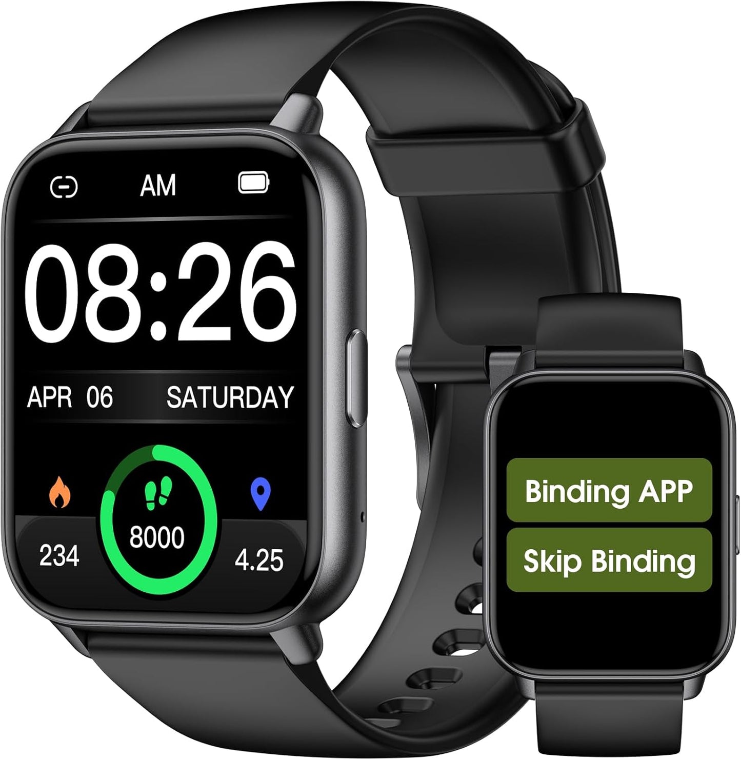 Smart Watch No App/Phone Required, Long Battery Life Fitness Tracker Watch,Hd Screen, Waterproof Activity Tracker with Step Counter for Walking, Pedometer, Calories Tracker for Men Women