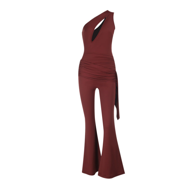 Casual Jumpsuit With A One-shoulder Design For A Slimming Figure-flattering Look