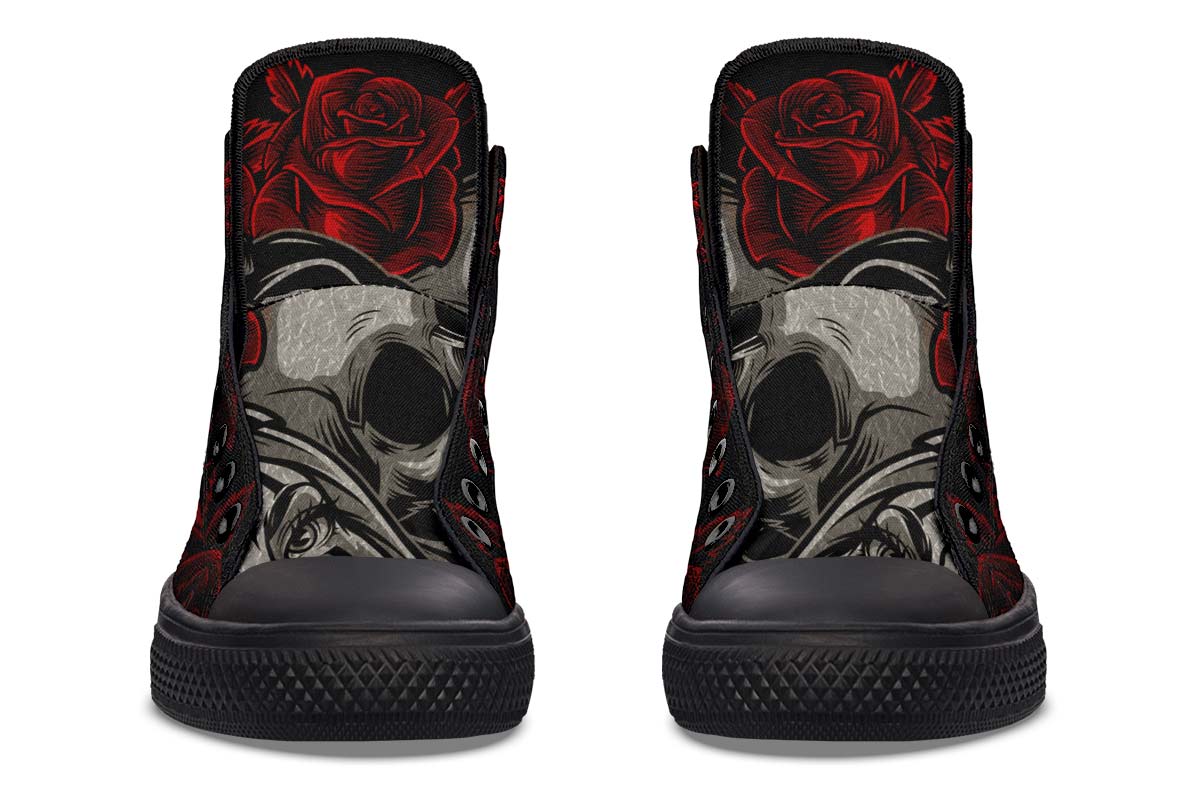 Printed Couple High-top Canvas Shoes