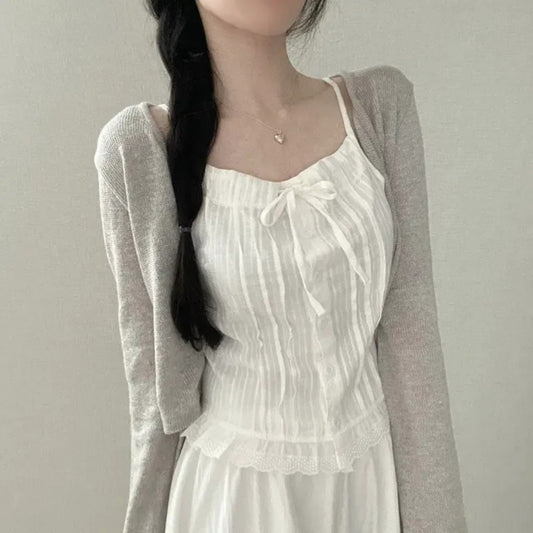 White French Short Shirt For Women