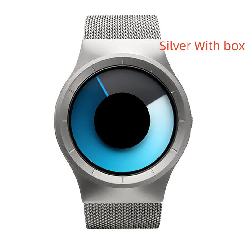 Casual Stainless steel Mesh Band Unisex Watch