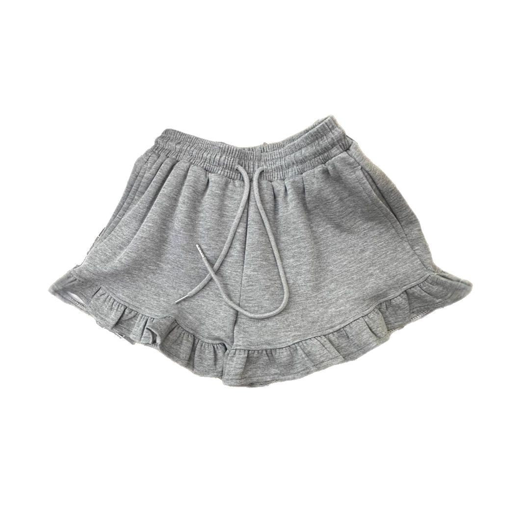 Real-shot Ruffled-edge Designer-style Niche Sporty Casual Shorts