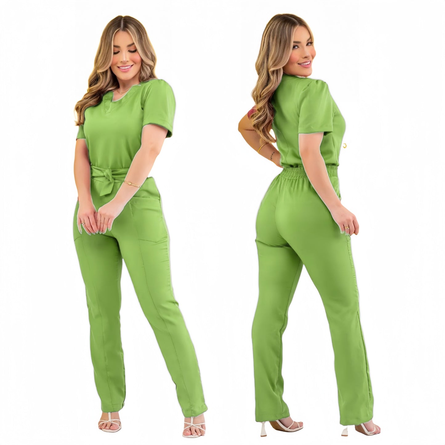Womens Surgical Isolation Beauty Salon Work Pants