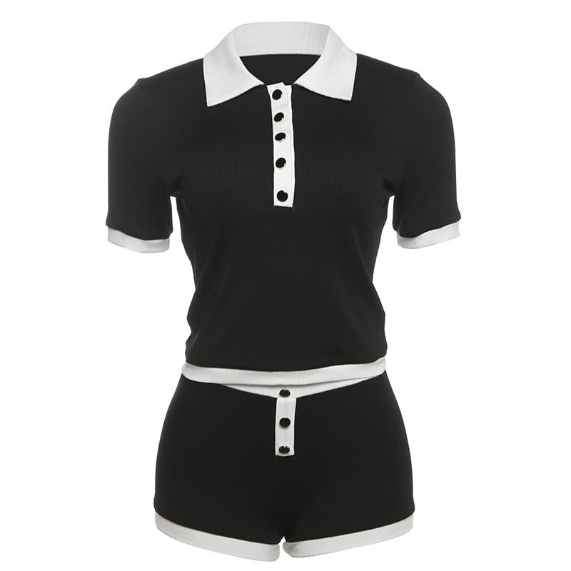 Fashionable Minimalist Slim Fit Short Womens Suit