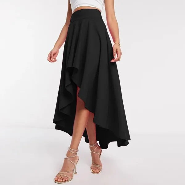 Women's Asymmetric High Waist Dress