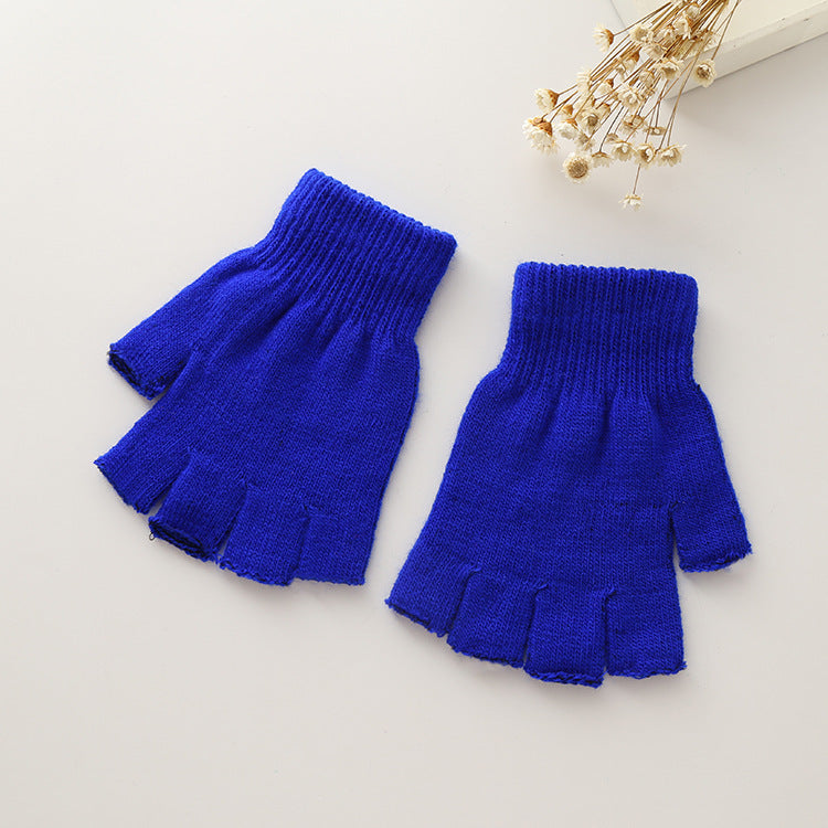 Solid Color Magic Gloves Warm Dew Finger Plush