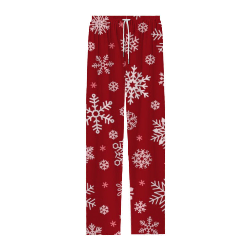 Men's Casual Pants Christmas Style Full Print