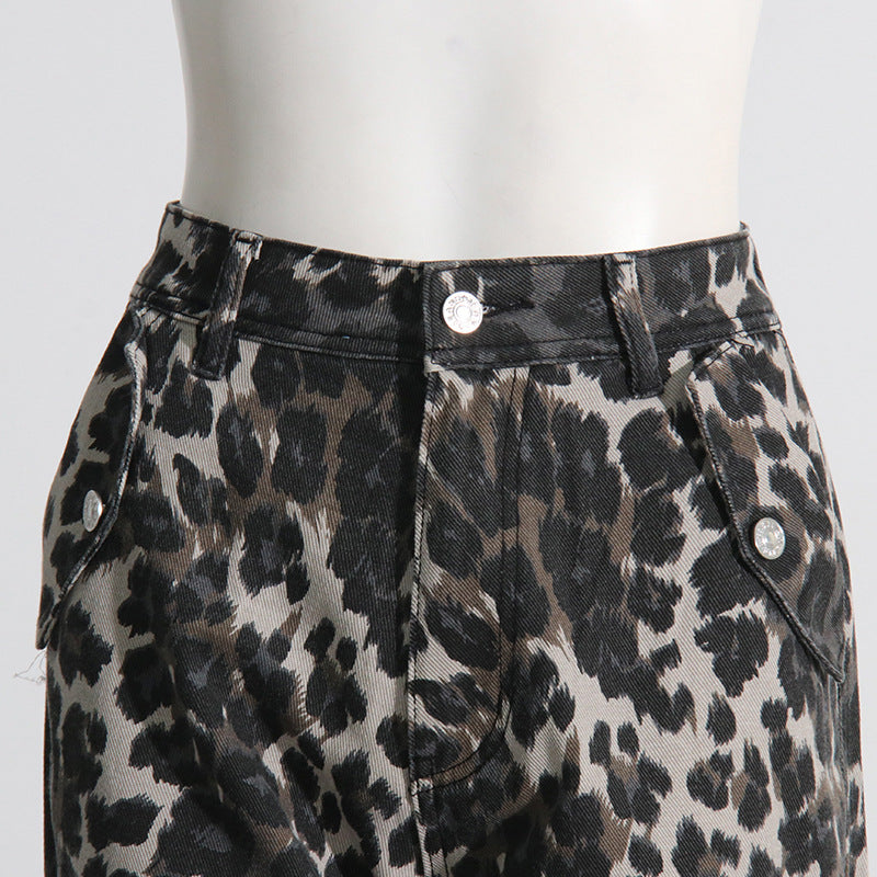 Fashion Work Clothes Denim Women's Casual Pants