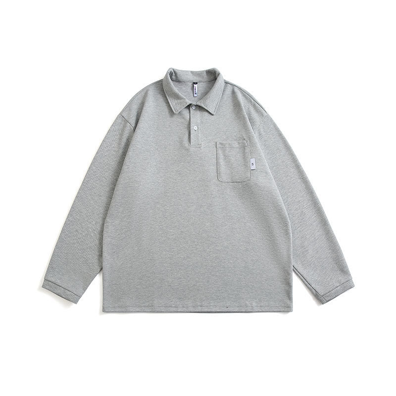 Long Sleeve Polo Shirt Day Trend Cityboy Men's Top