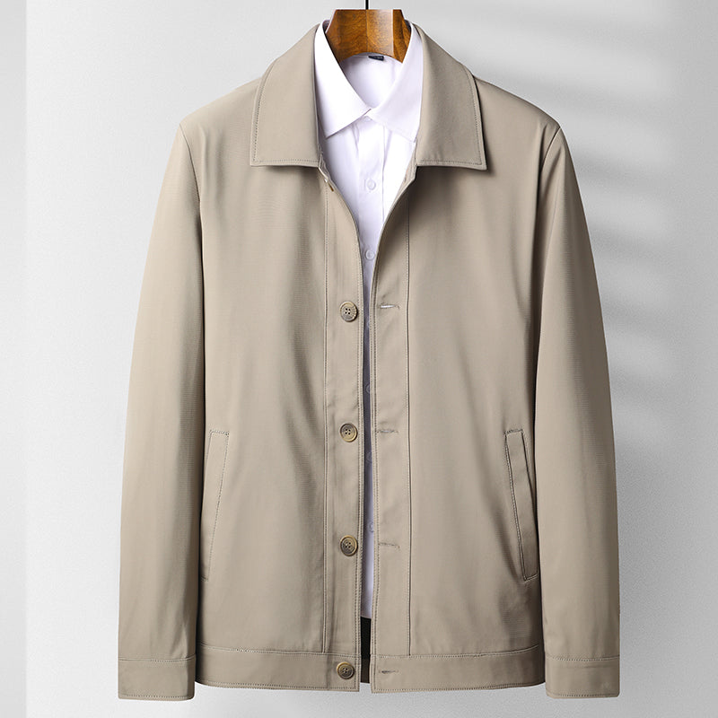 Spring And Autumn Style Middle Aged And Elderly Men Lapel Top