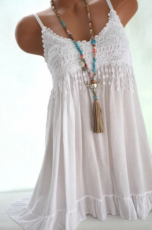 Lace Suspender Dress For Women In Seven Colors