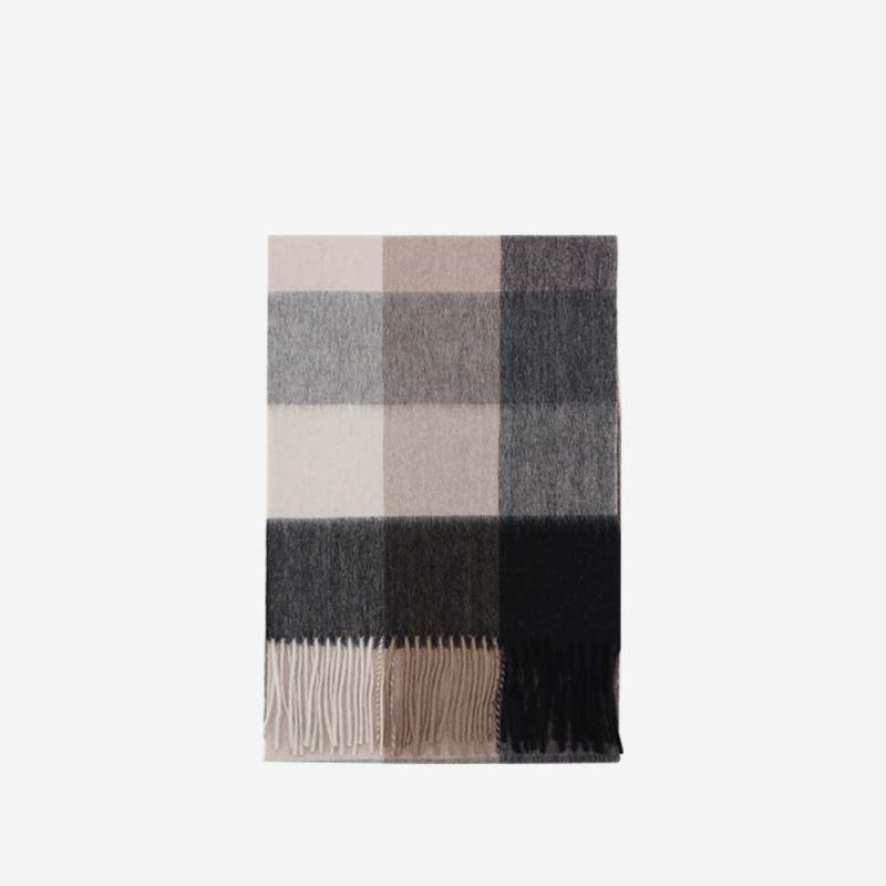 Uldtørklæde Vinter Populært Dame Herre Fortykket Minimalistisk Tern