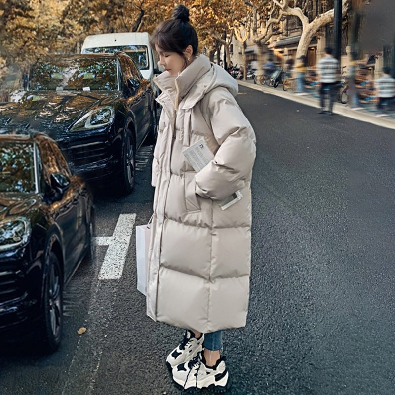 Winter New Mid-length Loose Hong Kong Style Bread Coat Cotton-padded Coat