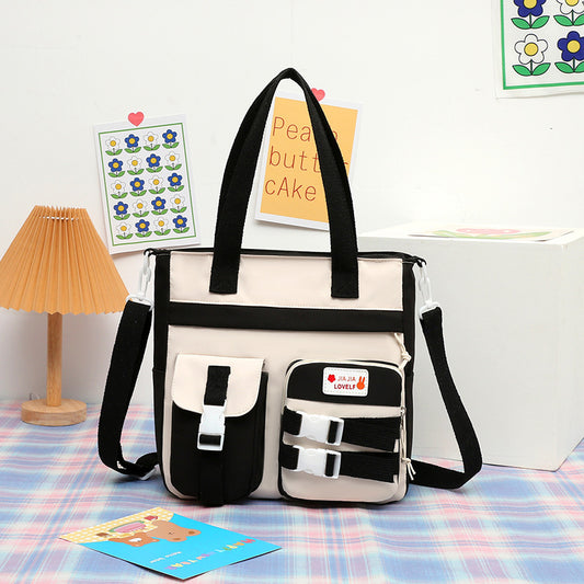Elementary School Students' One Shoulder Art Bag, Boys' And Girls' Study Bag