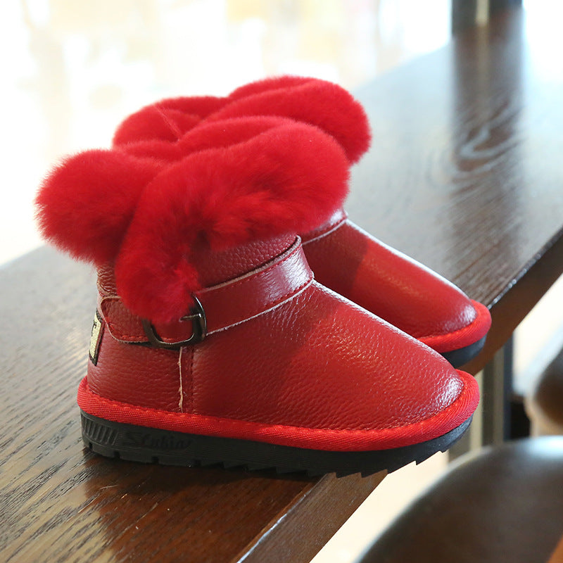Waterproof Non Slip Princess Warmth Big Cotton Shoes
